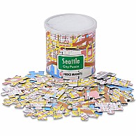  100 pc City Magnetic Puzzle Seattle