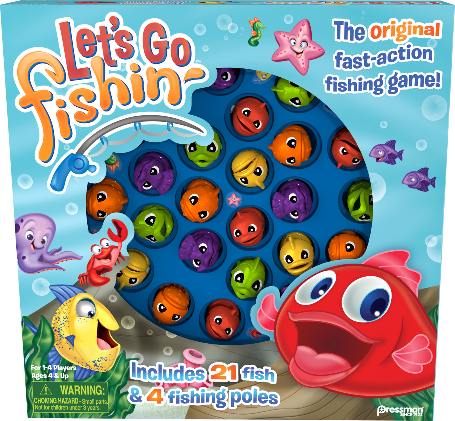 Pressman Toy Hello Kitty Let's Go Fishin' Game Ages 4+, 1 ea