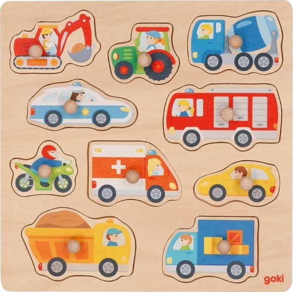 Lift-Out Puzzle - Vehicles with Background