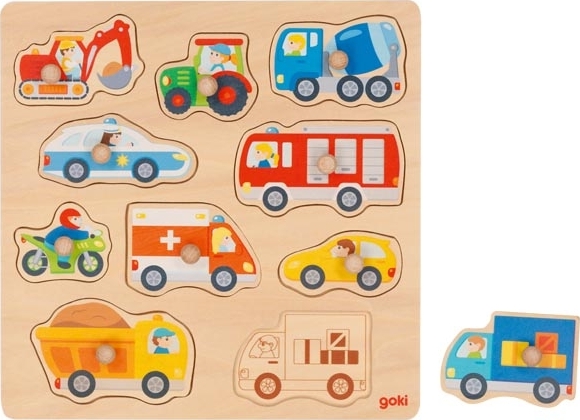 Lift-Out Puzzle - Vehicles with Background