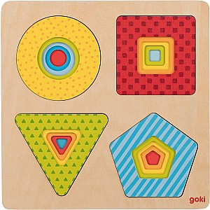 Puzzle - Stacking Geometrical Shapes