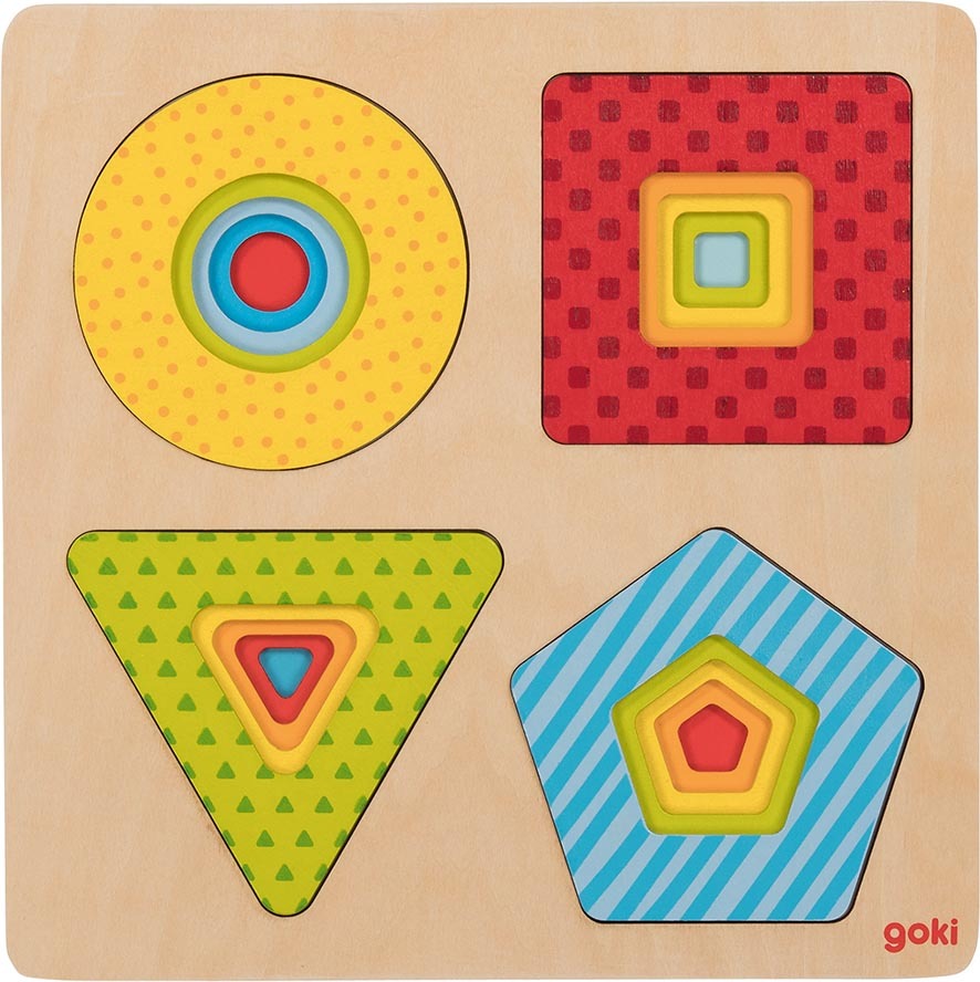 Puzzle - Stacking Geometrical Shapes