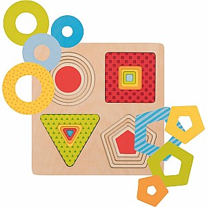 Puzzle - Stacking Geometrical Shapes