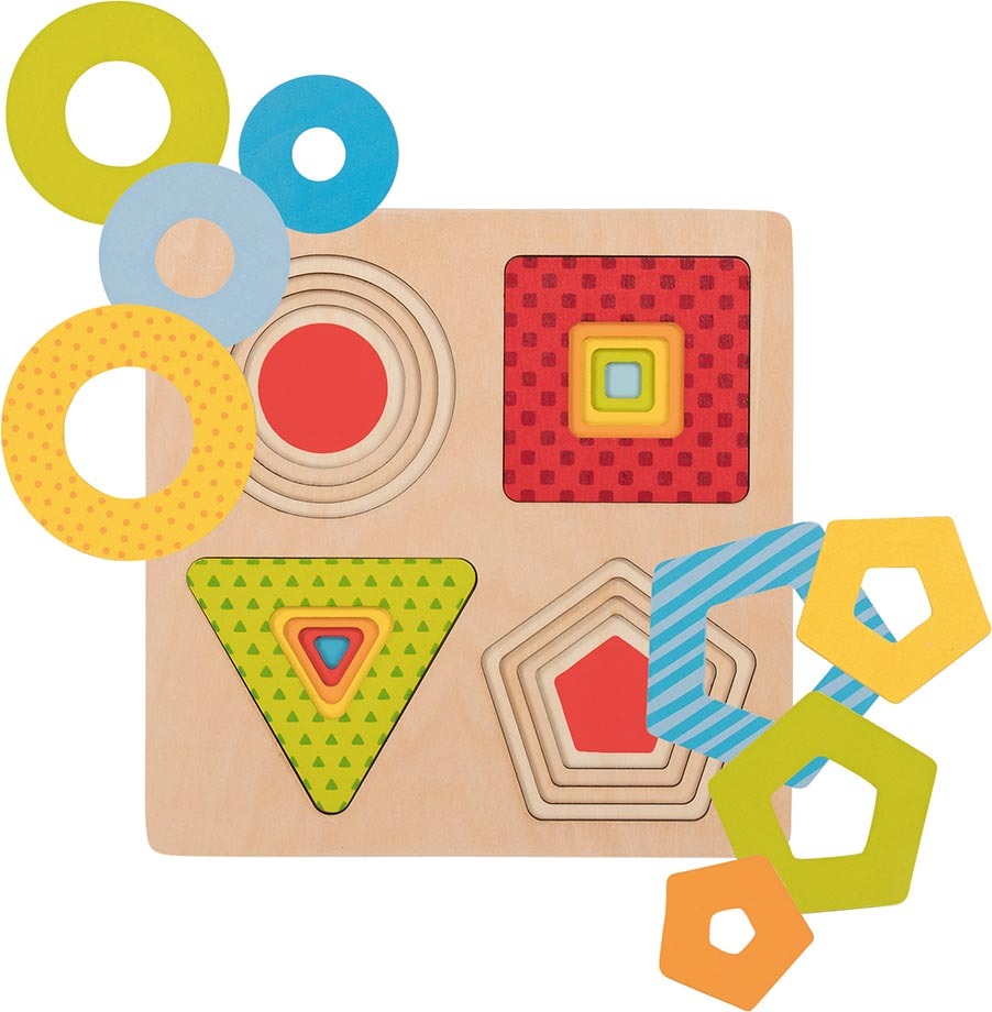 Puzzle - Stacking Geometrical Shapes