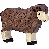 Sheep, Standing, Brown - Holztiger