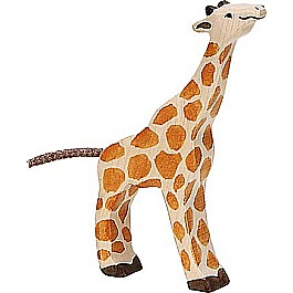 Giraffe, Small, Feeding - Holztiger