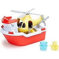 Rescue Boat with Helicopter