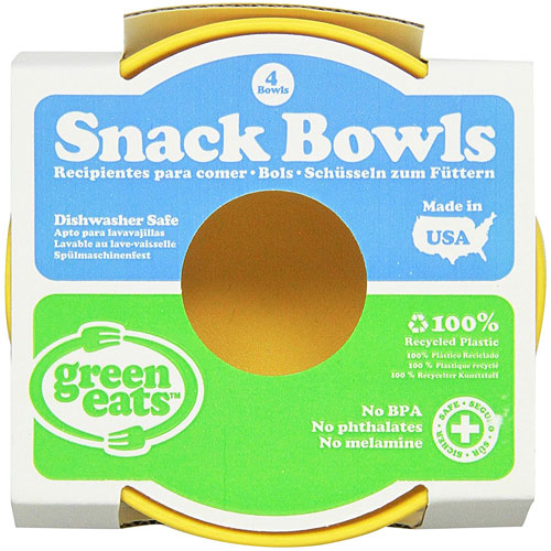 Green Eats Recycled BPA Free Snack Bowls