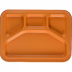 Green Eats Divided Tray - 1 tray per sales unit - Orange
