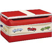 Retro Racers Upholstered Toy Box