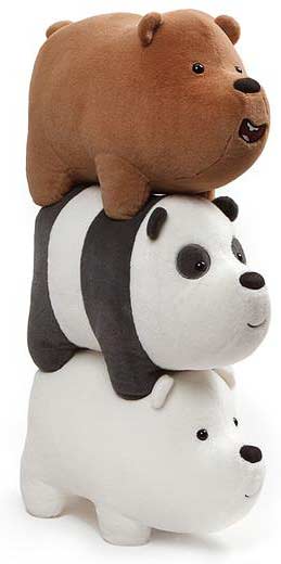 we bare bears stack plush