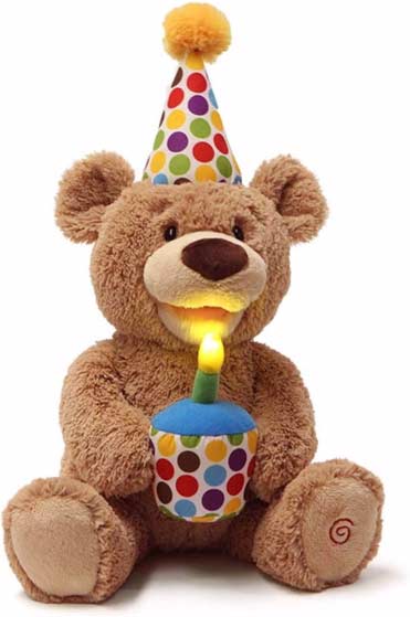 GUND Happy Birthday Animated Teddy - Gund - Blue Turtle Toys