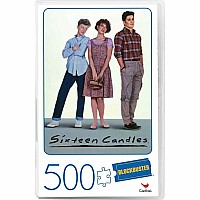 Sixteen Candles Movie 500-Piece Puzzle In Plastic Retro Blockbuster Vhs Video Case