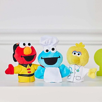 Sesame Street People In Your Neighborhood Finger Puppets Set of 3, 3 In