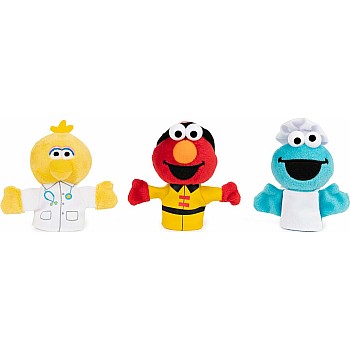 Sesame Street People In Your Neighborhood Finger Puppets Set of 3, 3 In