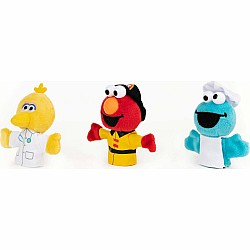 Sesame Street People In Your Neighborhood Finger Puppets Set of 3, 3 In