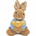 Peter Rabbit Holding Chicks, 9.5 In