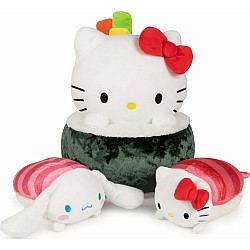 Hello Kitty Sushi Plush, 10 inch 