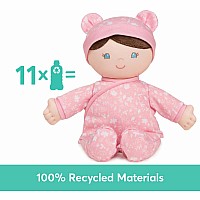 Rosabella 100% Recycled Baby Doll (Pink), 12 In