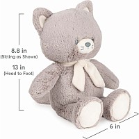 Gund 100% Recycled Kitten, Gray, 13 In