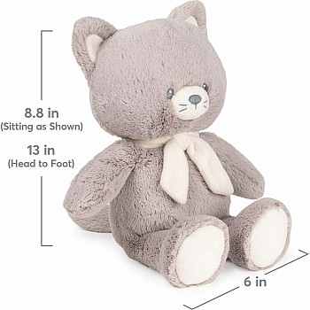 Gund 100% Recycled Kitten, Gray