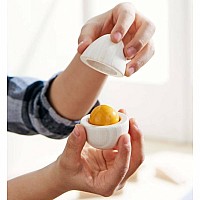 Wooden Eggs with Removable Yolk Play Food