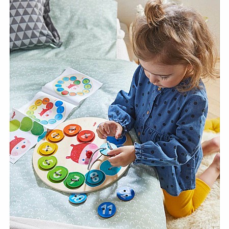 Rainbow Caterpillar Counting Threading Game