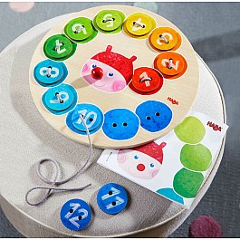 Rainbow Caterpillar Counting Threading Game