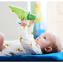 Crocodile Rattle with Removable Teething Ring