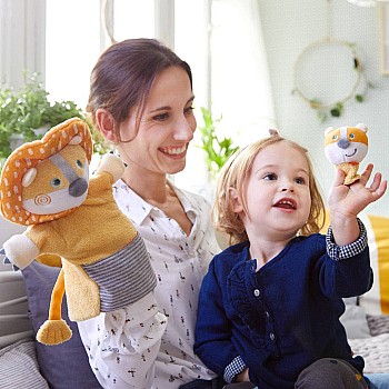 Lion With Baby Cub Puppet