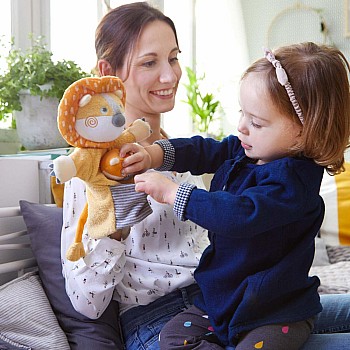 Lion With Baby Cub Puppet