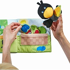 Orchard Cloth Book with Raven Finger Puppet