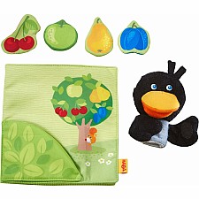 Orchard Cloth Book with Raven Finger Puppet