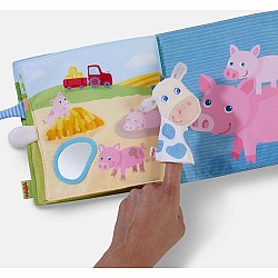 Down on the Farm Soft Book with Cow Puppet