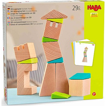 Crooked Towers Wooden Blocks