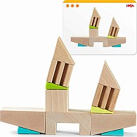Crooked Towers Wooden Blocks