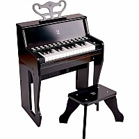 Learn With Lights Black Piano with Stool