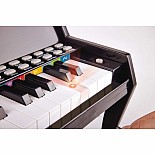 Learn With Lights Black Piano with Stool