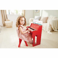 Learn With Lights Red Piano with Stool