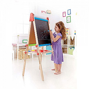 All-in-1 Double Sided Wooden Easel
