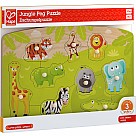 Jungle Animals Wooden Peg Puzzle