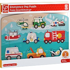 Emergency Vehicle Peg Puzzle