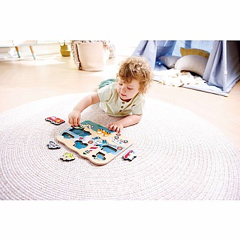 Emergency Vehicles Peg Puzzle