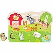 Farm Animals Peg Puzzle