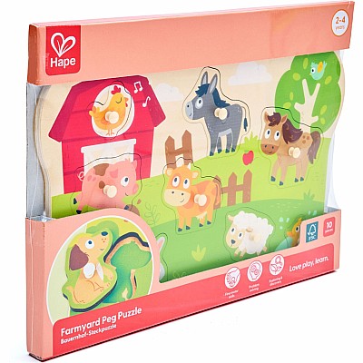 Farm Animals Peg Puzzle