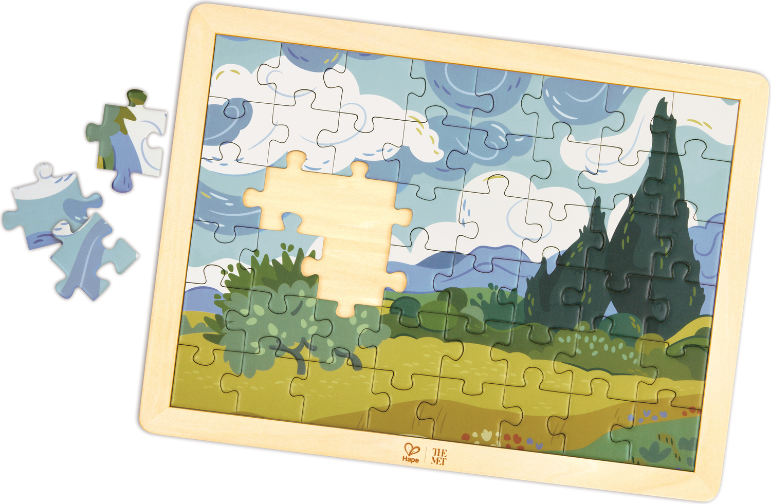 VAN GOGH CYPRESSES PUZZLE