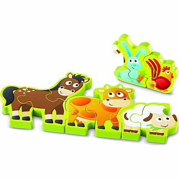 Hape "Numbers & Farm Animals" (10 pc Puzzle)