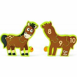 Hape "Numbers & Farm Animals" (10 pc Puzzle)