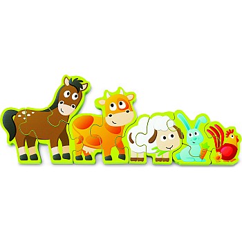 Hape "Numbers & Farm Animals" (10 pc Puzzle)