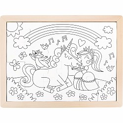 Hape "Unicorn Friends" (24 pc Color In Puzzle)